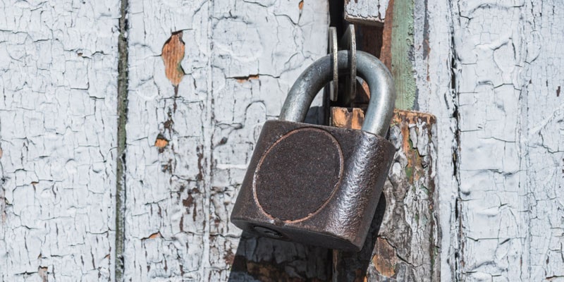 Make sure you get a thick padlock for your gates