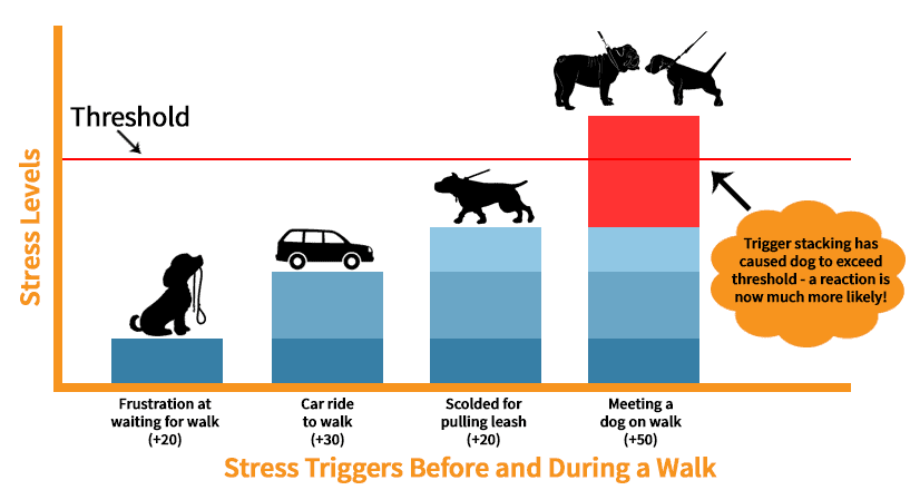 A graph of trigger stacking