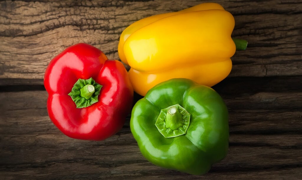 Colors of bell pepper